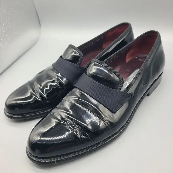 Salvatore Ferragamo Bryden Banded black patent Tuxedo Loafer  display picture 3